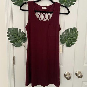 NWT Maroon Glitz Dress